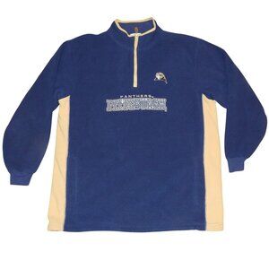 Vintage University of Pittsburgh PITT Panthers NCAA 1/4 Zip Fleece Pullover Lrg